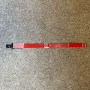NWT Express red crocodile print belt